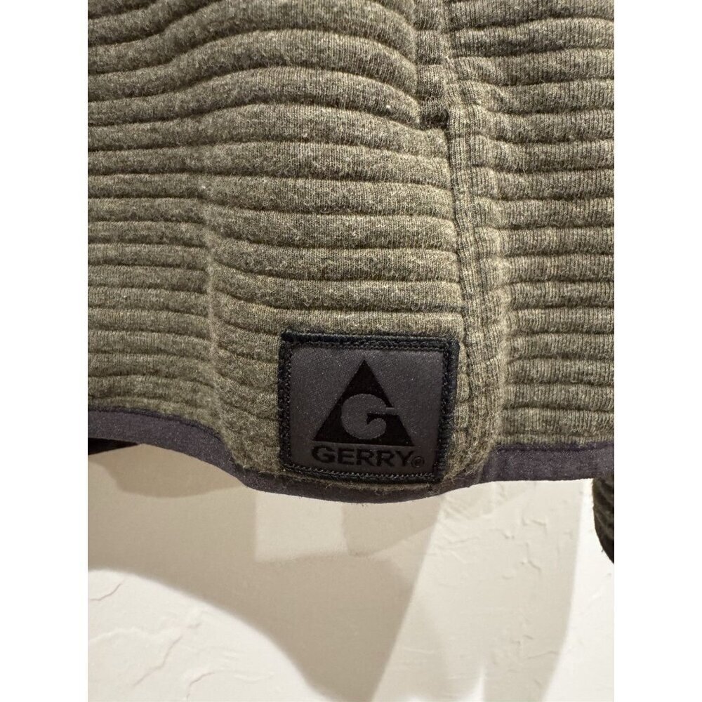 Gerry Men’s ¼ Zip Ottoman Pullover M OLIVE GREEN - Picture 3 of 10